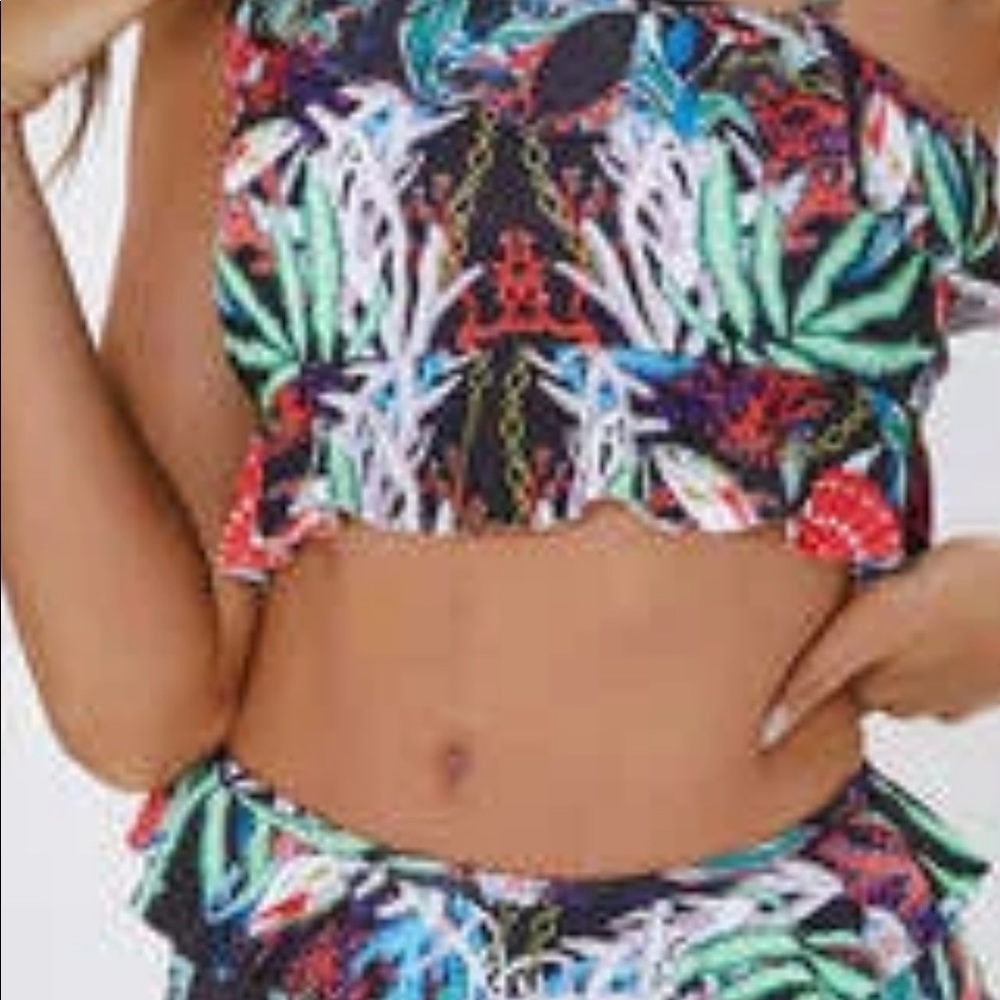2piece swimsuit multi colored